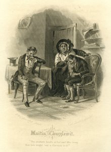 Martin Chuzzlewit: Mrs Gamp, engraved by C.H. Smith by Felix Octavius Carr Darley